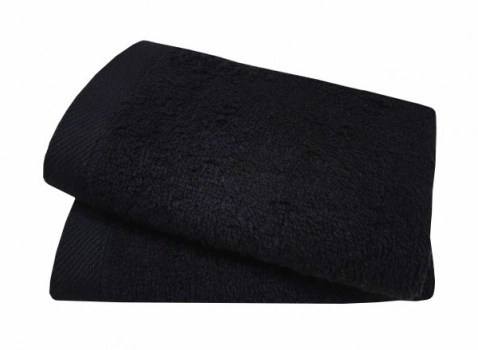 Λαβέτα Βαμβακερή 30x30εκ. 500gr/m2 Μαύρη Plain Line