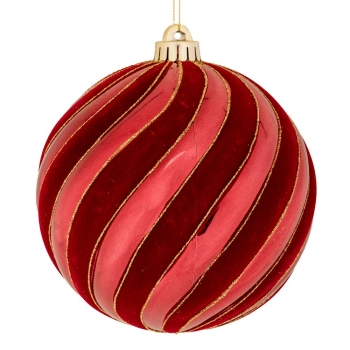 Χριστουγεννιάτικη Μπάλα Πλαστική Γυαλιστερή Μπορντώ 15εκ. iliadis 90979