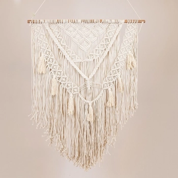 Διακοσμητικό Τοίχου Μακραμέ Μπεζ 75x100εκ. ESTHETI 812-60001