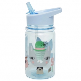 Παγούρι Με Καλαμάκι Tritan lama and friends 360ml Petit Monkey PTM-DB8