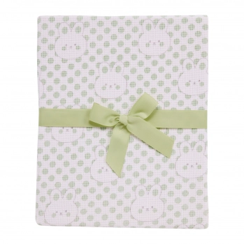 Κουβέρτα Βαμβακερή Κούνιας 75x100εκ. Relax 4962 Μέντα Das Baby