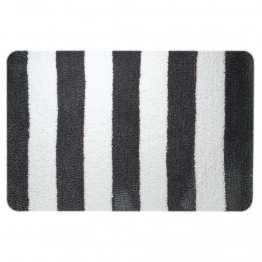 Ταπέτο Μπάνιου Polyester 60x90εκ. Linje Grey-White Sealskin 291653614