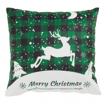 Χριστουγεννιάτικο Μαξιλάρι Polyester 45x45εκ. Christmas 0854 Green Das Home