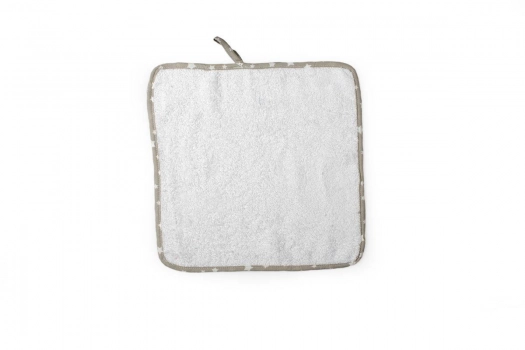 Λαβέτα Ώμου Βαμβακερή 39 Λευκή-Έλεφαντ 30x30εκ. DimCol