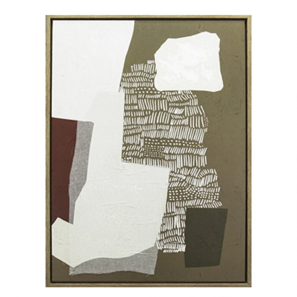 Πίνακας Χειροποίητος Σε Καμβά Mdf-Ps Plastic Πολύχρωμος ESPIEL 60x3,8x80εκ. FAL417