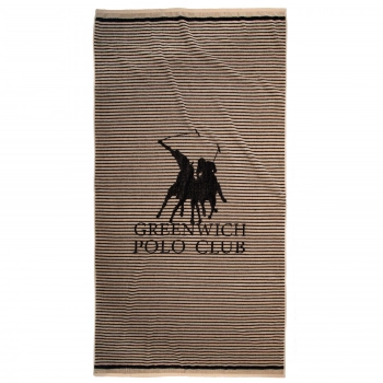 Πετσέτα Θαλάσσης Βαμβακερή 90x180εκ. Essential 5236 Taupe Greenwich Polo Club