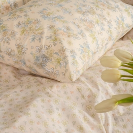 Ζεύγος Μαξιλαροθήκες Polycotton 50x70εκ. Chloe Peach Casual Line Mini Melinen 20004778