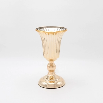 Βάζο Μεταλλικό Χρυσό 14,5x27εκ. ESTHETI 819-00246