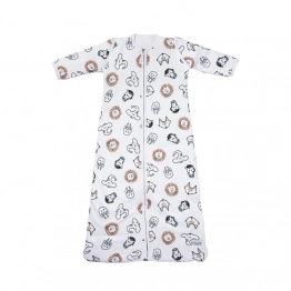 Υπνόσακος Βαμβακερός Με Αποσπώμενα Μανίκια 2.5Tog 6-30 Μηνών/70-95εκ. Animal Multicolour Meyco MEY-514056