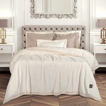 Κουβέρτα Βελουτέ Supersoft King 240x250εκ. Essential 3974 Royal White Greenwich Polo Club