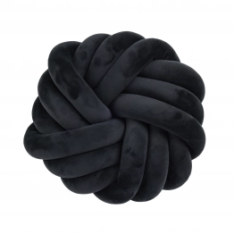 Διακοσμητικό Μαξιλάρι Βελούδινο Φ35εκ. Deco 2290 Black Das Home