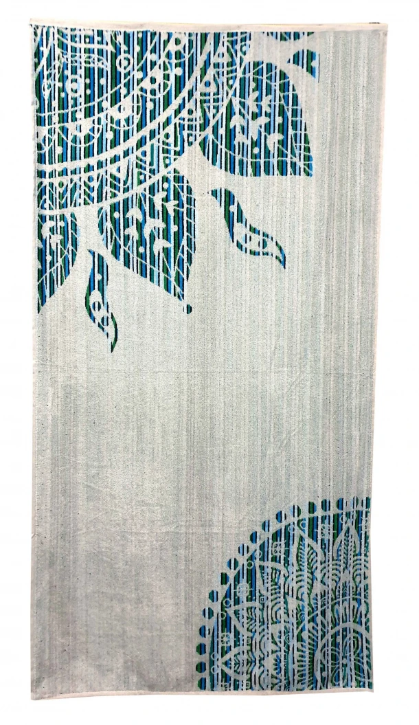 Πετσέτα Θαλάσσης Βαμβακερή Βελουτέ Ζακάρ 85x160εκ. Design 3 Komvos Home 7088885-24