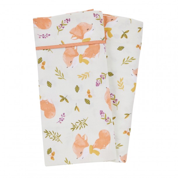 Σετ Σεντόνια Βαμβακερά Λίκνου 70x120εκ. Fun 4978 Beige-Teracotta Das Baby