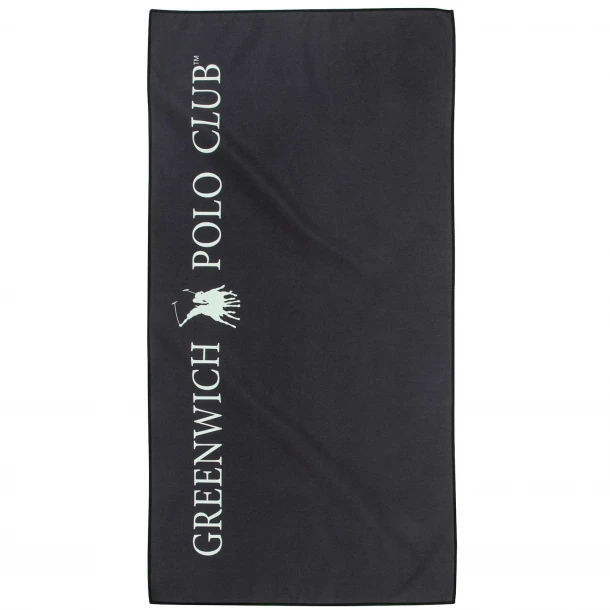 Πετσέτα Γυμναστηρίου Microfiber 45x90εκ. Essential 4183 Black-Grey Greenwich Polo Club