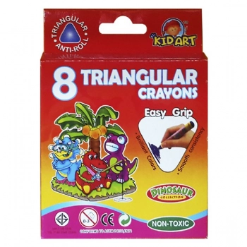 Κηρομπογιές Γίγας Σετ 8τμχ Dinosaur Justnote 60-398