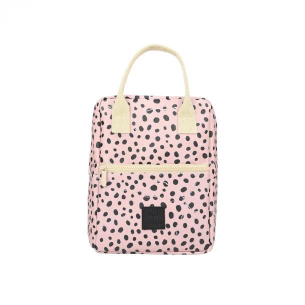 Τσάντα Φαγητού Ισοθερμική PVC Leather Leopard Taupe Save The Aegean Estia 7lt-20x14x27εκ. 01-22600