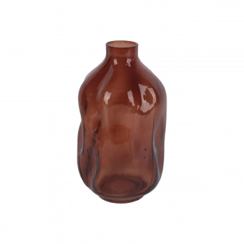 Βάζο Γυάλινο Ακανόνιστο Terracotta Glower 15x26,3εκ. Estia 09-51778