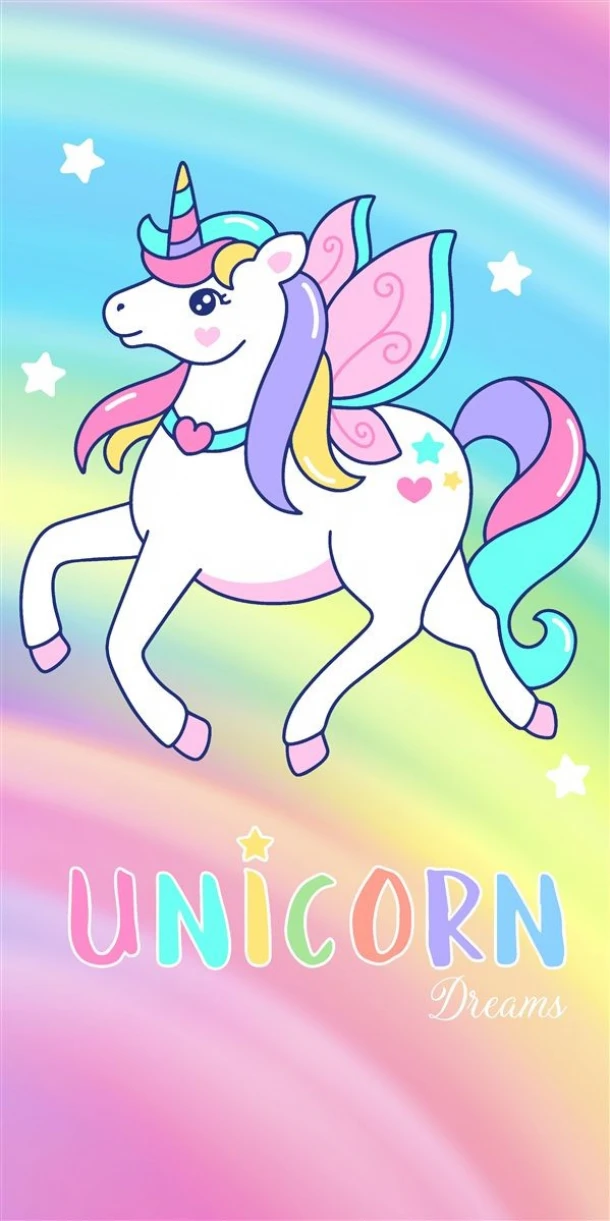 Πετσέτα Θαλάσσης Παιδική Quick Dry Microfiber 70x140εκ. Unicorn 458 Multi Dimcol