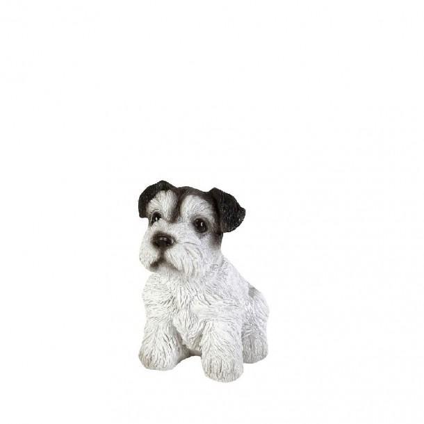Διακοσμητική Φιγούρα Σκύλος Terrier Polyresin Λευκό-Μαύρο 11,5x8x12εκ. ESPIEL GID106K2