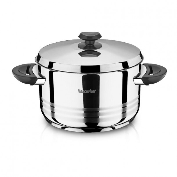 Κατσαρόλα Ανοξείδωτος Χάλυβας 18/10 Φ20x10εκ.-3lt Diana Black Isfa ISF3TTCLK0320720B