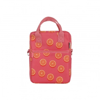 Τσάντα Φαγητού Ισοθερμική PVC Leather Orange Pop 7lt-20x14x27εκ. Save The Aegean Estia 01-41854