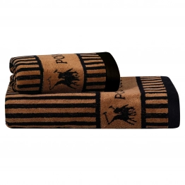 Πετσέτα Βαμβακερή Σώματος Velour 80x150εκ. Loft 4142 Brown Greenwich Polo Club