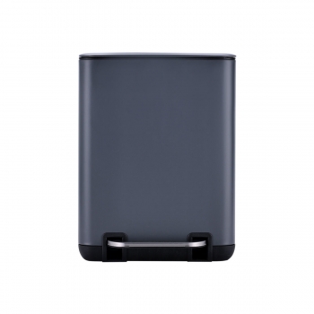 Καλάθι Απορριμμάτων 6lt Soft Close Μεταλλικό Γκρι Cubic Estia 24,1x21,3x31,6εκ. 02-20965