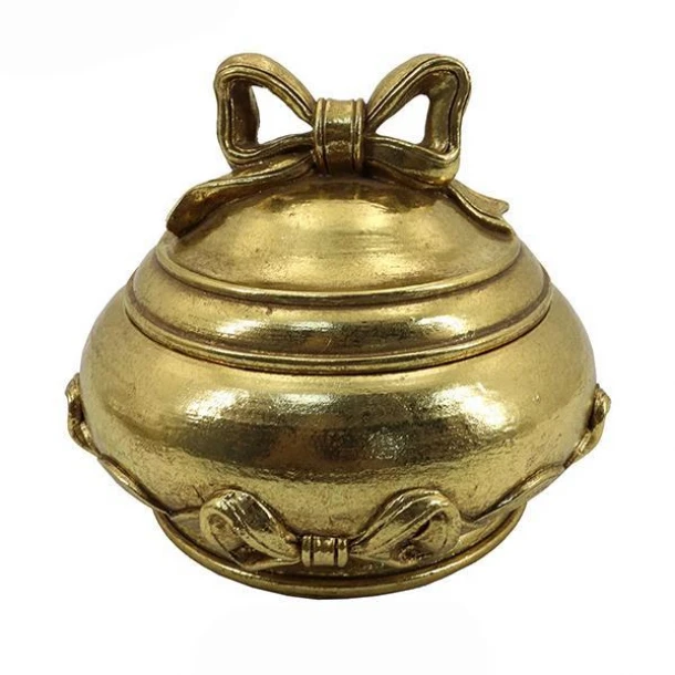 Μπιζουτιέρα Polyresin Χρυσή 14x14x11,2εκ. ESTHETI 752-17069