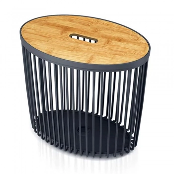 Καλάθι Γενικής Χρήσης 30lt Με Καπάκι Ανθρακί Clubo iliadis 378473