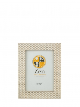 Κορνίζα Polyester Λευκή-Χρυσή 13x18εκ. Zen Collection 25.2.50681