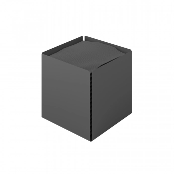 Θήκη Για Χαρτομάντηλα Ανοξείδωτη Matt Anthracite 13x13x13εκ. Pam & Co 123-113