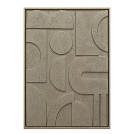 Πίνακας 3D Mdf-Ps Plastic Μπεζ ESPIEL 50x3x70εκ. FAL411