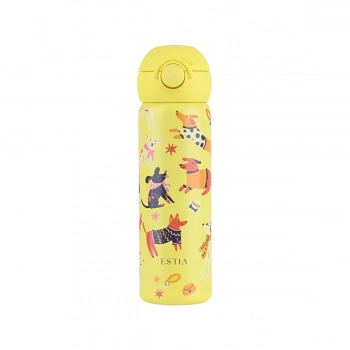 Θερμός Παιδικό Ανοξείδωτο Με Καλαμάκι Pet Party 500ml-7,9x6,6x20,3εκ. Save The Aegean Estia 01-43667