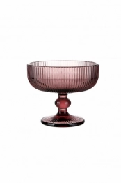 Σετ Μπωλ Παγωτού 6τμχ Γυάλινα Noris Purple 300ml CRYSPO TRIO 52.502.23