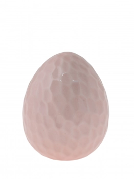 Πασχαλινό Διακοσμητικό Αυγό Κεραμικό Ροζ 10,5x10,5x12,5εκ. Zen Collection 24.20.49763