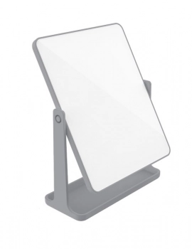 Καθρέπτης Μακιγιάζ Επιτραπέζιος Πλαστικός 15,8x6,5x21εκ. Bliss Grey Matte 2435795