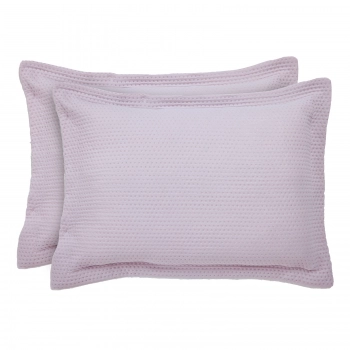 Ζεύγος Διακοσμητικές Μαξιλαροθήκες Microfiber 50x70+5εκ. Happy 9654 Nude Das Home