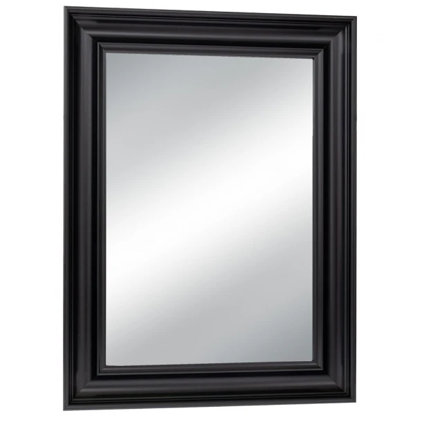 Καθρέπτης Τοίχου Πλαστικός (Εφέ Ξύλου) Μαύρος 80x120εκ. iliadis 91868