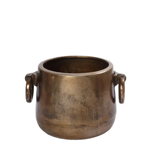 Σαμπανιέρα Αλουμινίου Με Λαβές Μπρονζέ ESPIEL 26x20x17εκ. FLA316