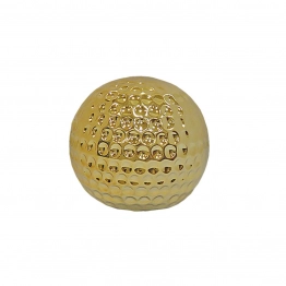 Διακοσμητική Μπάλα Κεραμική Χρυσή Art Et Lumiere 10εκ. 02806