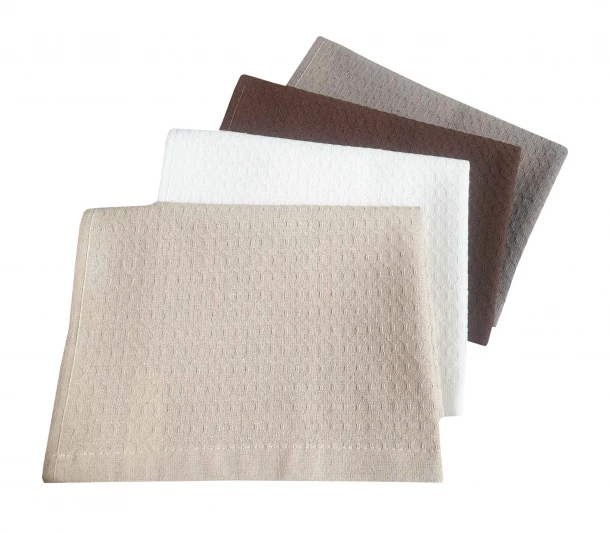 Πετσέτα Κουζίνας Σετ 4τμχ Πικέ Βαμβακερή 40x60εκ. Mix Komvos Home 7392005-1