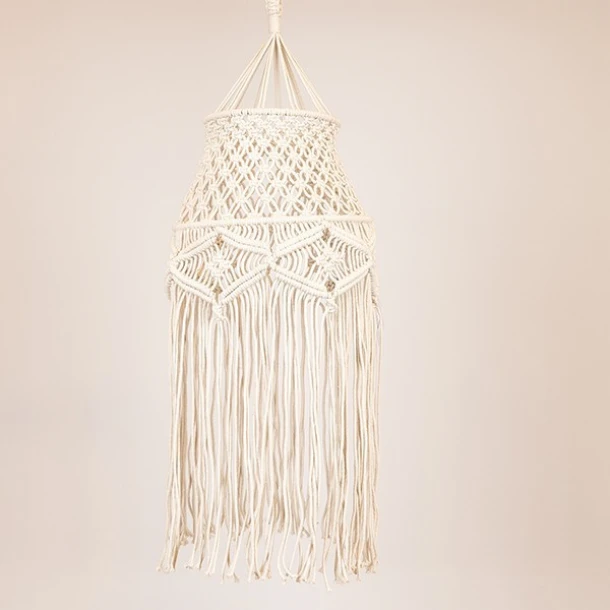 Φωτιστικό Οροφής Μακραμέ Μπεζ 30x90εκ. ESTHETI 814-15003