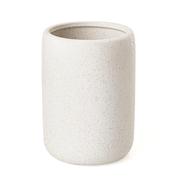 Ποτηροθήκη BONITA Stoneware Λευκή Φ7,8x11,8εκ.-360ml AWD02191913