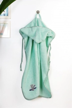 Κάπα Με Κέντημα Bebe 75x85εκ. Aviator 186 Mint Dimcol