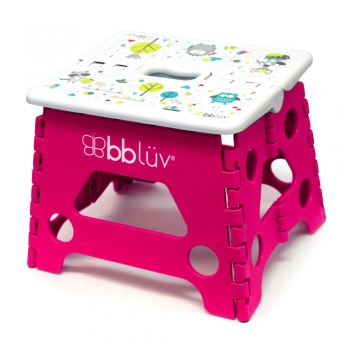 Αναδιπλούμενο Σκαλάκι 24x18x19εκ. Ροζ Bbluv Step B0114-P