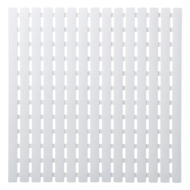 Ταπέτο Αντιολισθητικό Ντουζιέρας PP&TPE 54x54εκ. Nora White Sealskin 800651