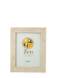 Κορνίζα Polyester Λευκή-Χρυσή 15x20εκ. Zen Collection 25.2.50682