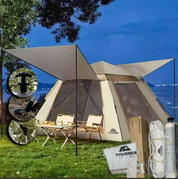 Σκηνή Αυτόματη 3-4 Ατόμων 210x210x140εκ. Summer Tiempo 42-3362