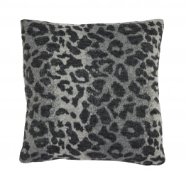 Διακοσμητικό Μαξιλάρι Μάλλινο-Polyester 40x40εκ. Throws 0860 Black Das Home