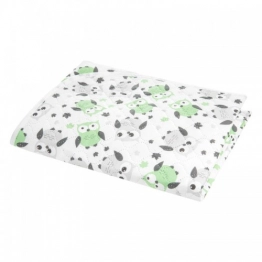 Αδιάβροχο Σελτεδάκι Peva 55x70εκ. Με Σχέδιο Owl Μέντα-Γκρι akuku A0258-Mint/grey